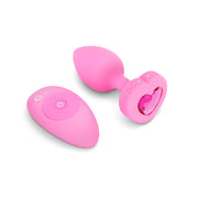 b-Vibe Vibrating Heart Butt Plug Small Medium