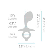 b-Vibe Butties Bulb Silicone Prostate Plug 4 Inch