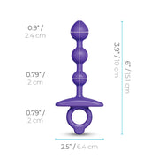 b-Vibe Butties Zip Silicone Anal Bead