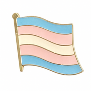 Trans Flag Enamel Pin