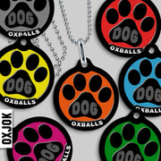 Oxballs Dogpack Pup-Taggers 6-Tag Dog Jock BLACK/SILVER XX-LARGE