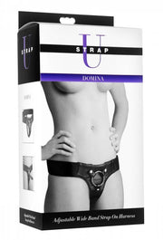Domina Adjustable Wide Band Strap On Harness