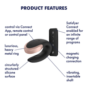 Satisfyer Double Love Partner Vibrator With Remote Control