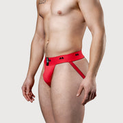Meyer Marketing Limited Edition Jockstrap 2in Reversible Red-Black Xlarge