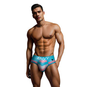 Envy Rainbow Trans Pride Brief Blue Pink White ML