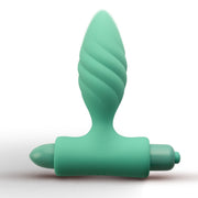 You Love Me Feel Me Vibrator & Butt Plug Set Green Purple