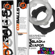 Gearheads 5 pack in Black//Vapor