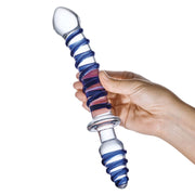 Glas ch Mr Swirly Double Ended Dildo And Butt Plug Clear