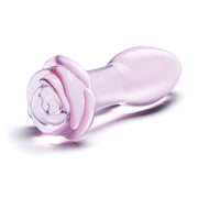 Glas 5inch Rosebud Glass Butt Plug