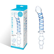 Glas 10inch Twister Dual Ended Dildo