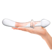 Glas 9inch Classic Curved Dual Ended Dildo
