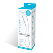 Glas 9inch Classic Curved Dual Ended Dildo