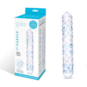 Glas 7inch Rose Nubby Dildo