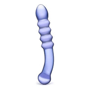 Glas ch Rain Ribbed Dildo
