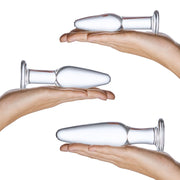 Glas Anal Training Butt Plug Set