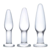 Glas Anal Training Butt Plug Set