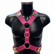 Furfitters Harness Pink with Brass hardware