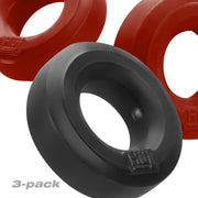 Huj3 C-Ring 3-Pack Cherry / Tar Ice