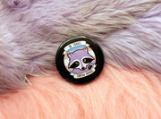 Be Trans Throw Hands Pin Badge