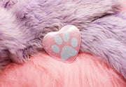 Pink Paw Print Pin Badge