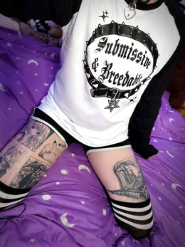 Submissive & Breedable Black Long Sleeve T-shirt