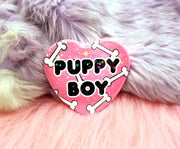Puppy Boy Pin Badge