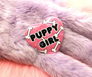 Puppy Girl Pin Badge