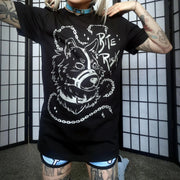 Bite Risk Muzzled Werewolf T-shirt