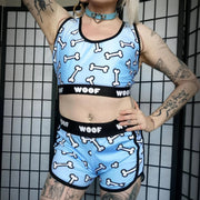Blue Woof Crop Top