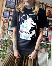 Trans Rights or I Bites Black T-shirt