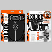 Oxballs Dogpack Pup-Taggers 6-Tag Dog Jock BLACK/SILVER MEDIUM