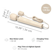 Le Wand Powerful Plug In Vibrating Massager Cream