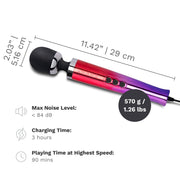 Le Wand Diecast Plug In Vibrating Wand Massager Ombre