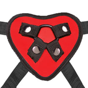 Lux Fetish Heart Strap On Harness & 5inch Dildo Set