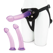 Lux Fetish Size Up 4PC Dildo & Harness Pegging Training Set