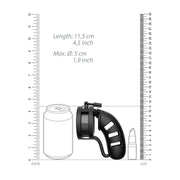 Model 19 Chastity Cock Cage with Ballsplitter 4.5 / 11 5 cm