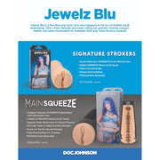 Doc Johnson Signature Strokers Jewelz Blu ULTRASKYN Pocket Pussy