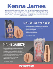 Doc Johnson Signature Strokers Kenna James ULTRASKYN Pocket Pussy