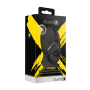 Head Harness with Breathable Ball Gag and Nose Hooks Black