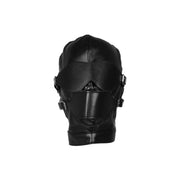 Blindfolded Mask with Breathable Ball Gag Black