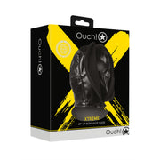 Zipup Bondage Mask Black