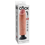 King Cock 10Inch Vibrating Cock - Light