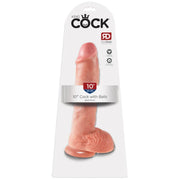 King Cock 10Inch Cock with Balls - Light