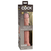 King Cock Elite 10Inch Silicone Dual Density Cock - Light