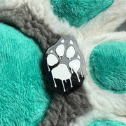 Dripping paw Black Pin