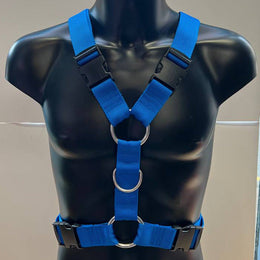 Furfitters Harness Blue with black hardwear