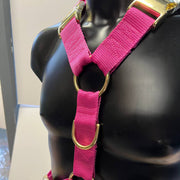 Furfitters Harness Pink with black hardware