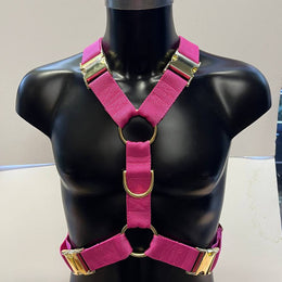 Furfitters Harness Pink with black hardware