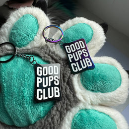 Good Pups Club Black Keyring