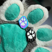 Dripping Paw Keyring Anodised
